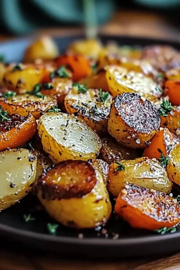 Garlic Herb Roasted Potatoes Carrots Zucchini