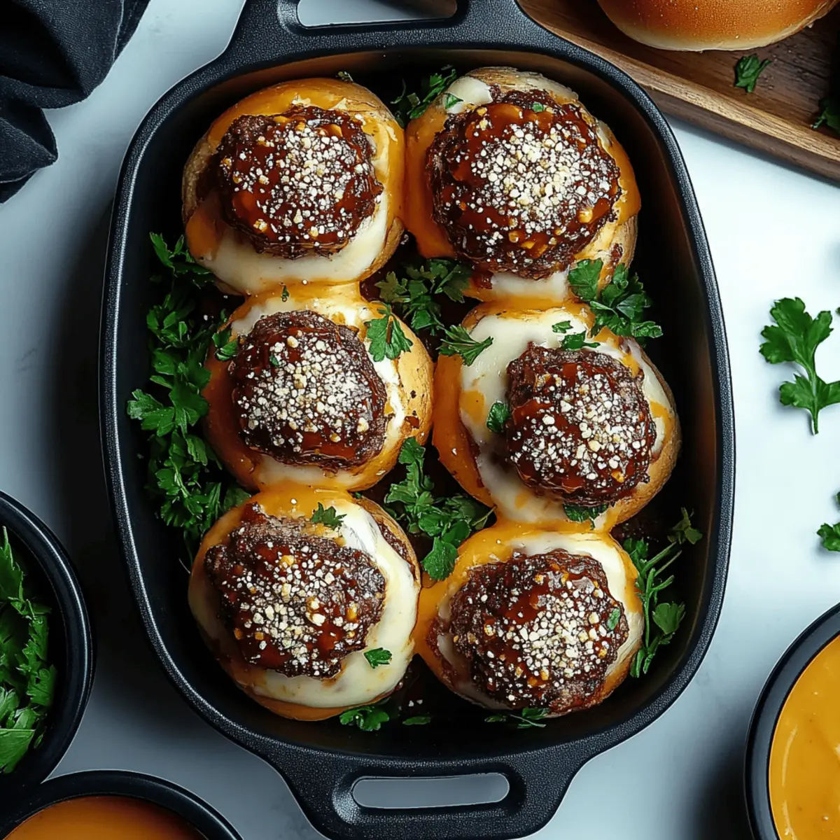 Garlic Parmesan Cheeseburger Bombs