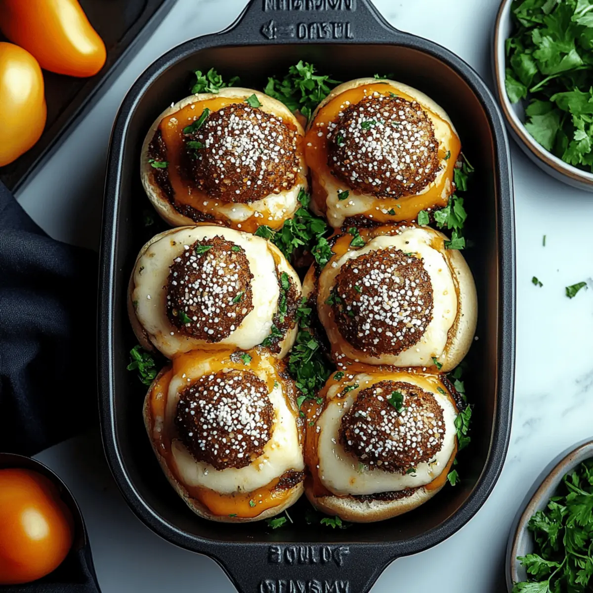 Garlic Parmesan Cheeseburger Bombs