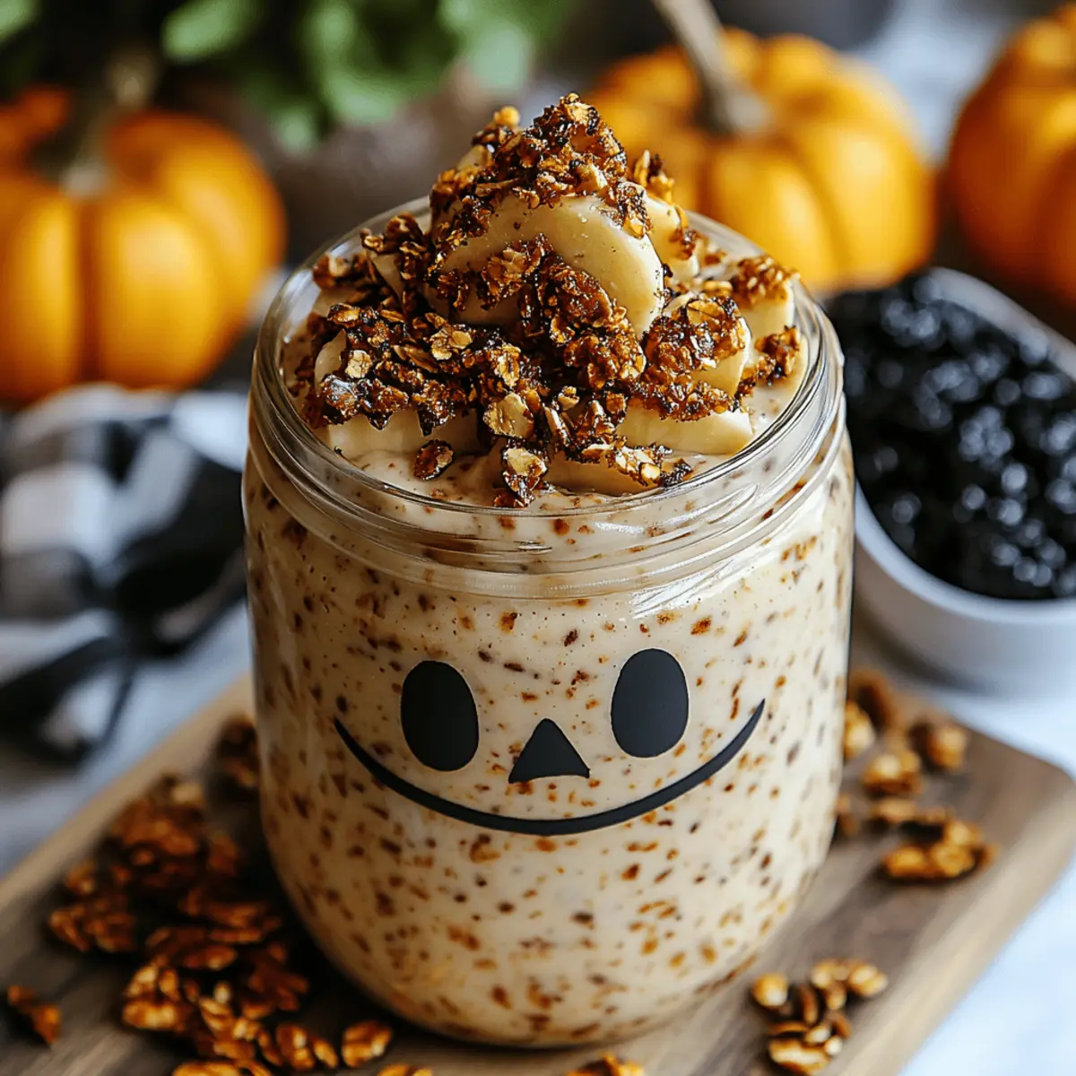 Halloween Overnight Oats