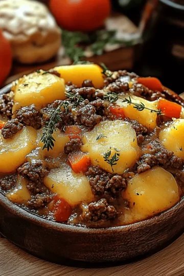 Hamburger Potato Casserole