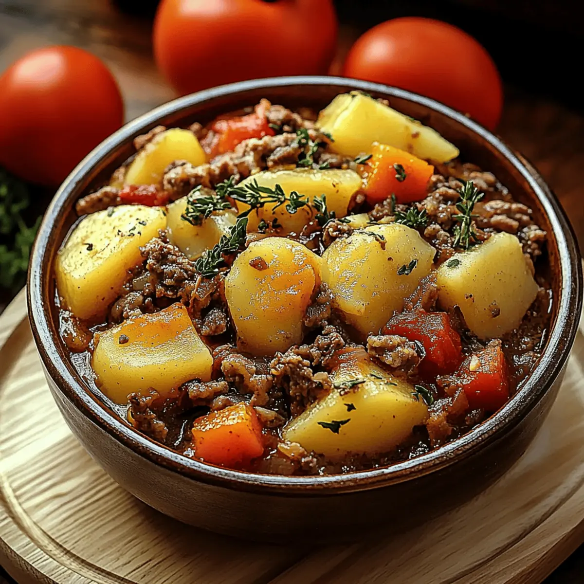 Hamburger Potato Casserole