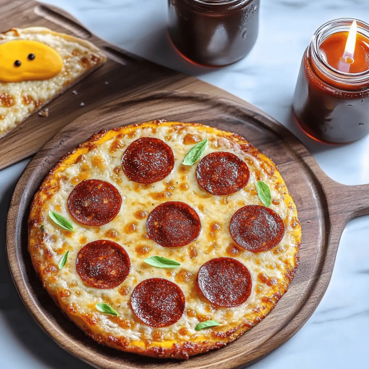 Jack-O-Lantern Halloween Pizza