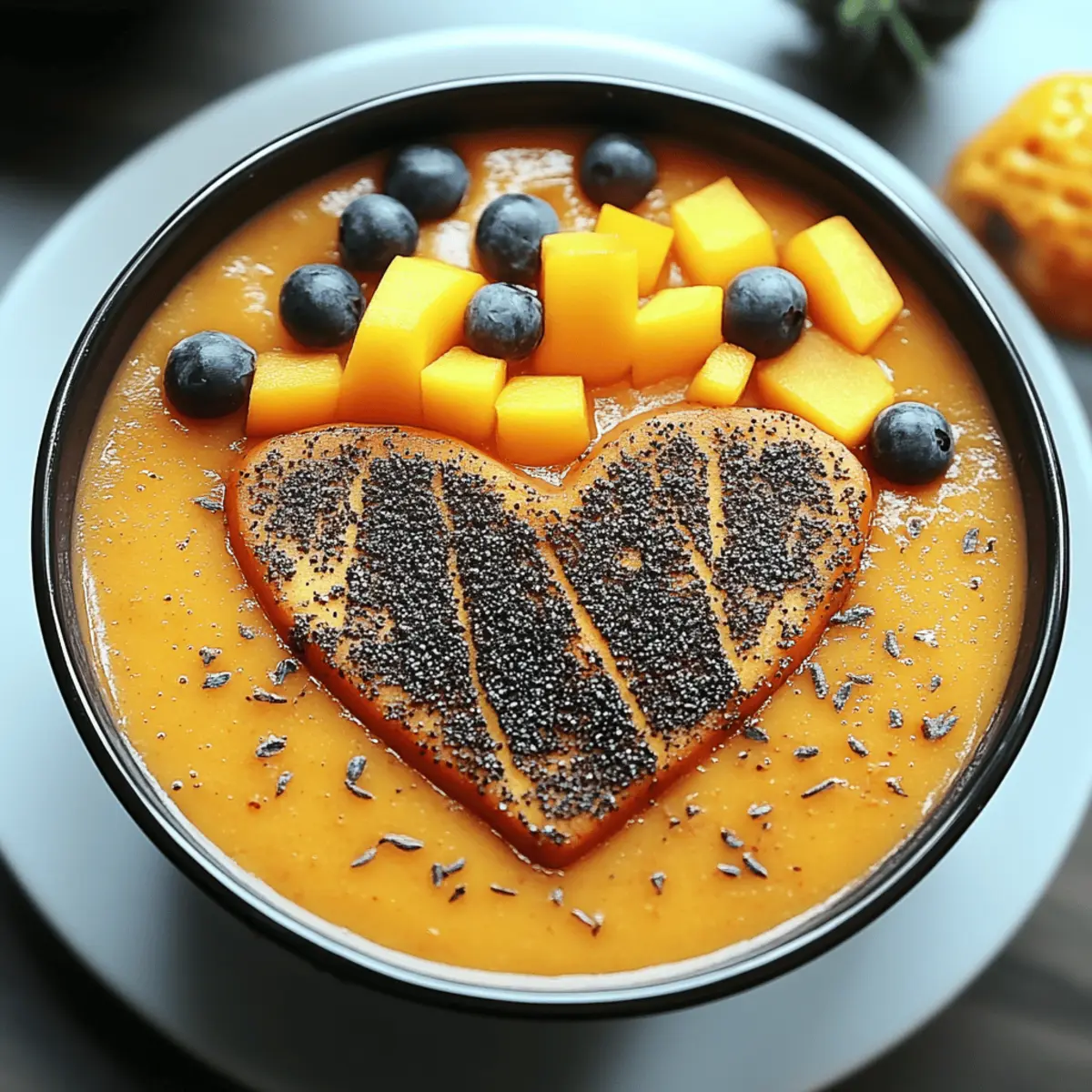 Jack-O’-Lantern Smoothie Bowls