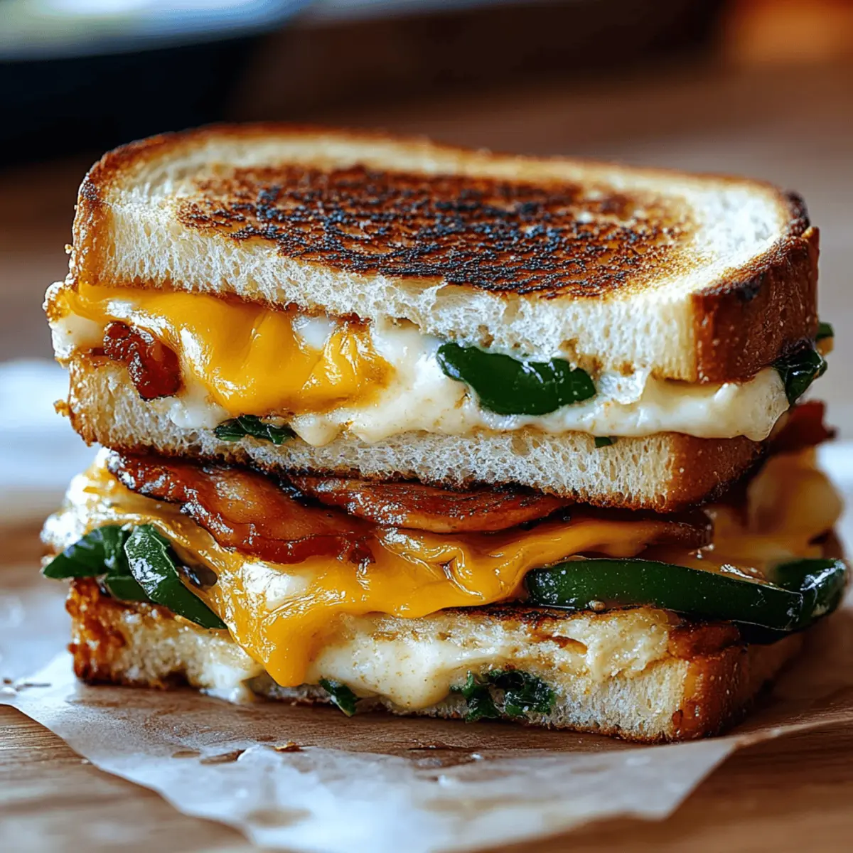 Jalapeño Popper Grilled Cheese