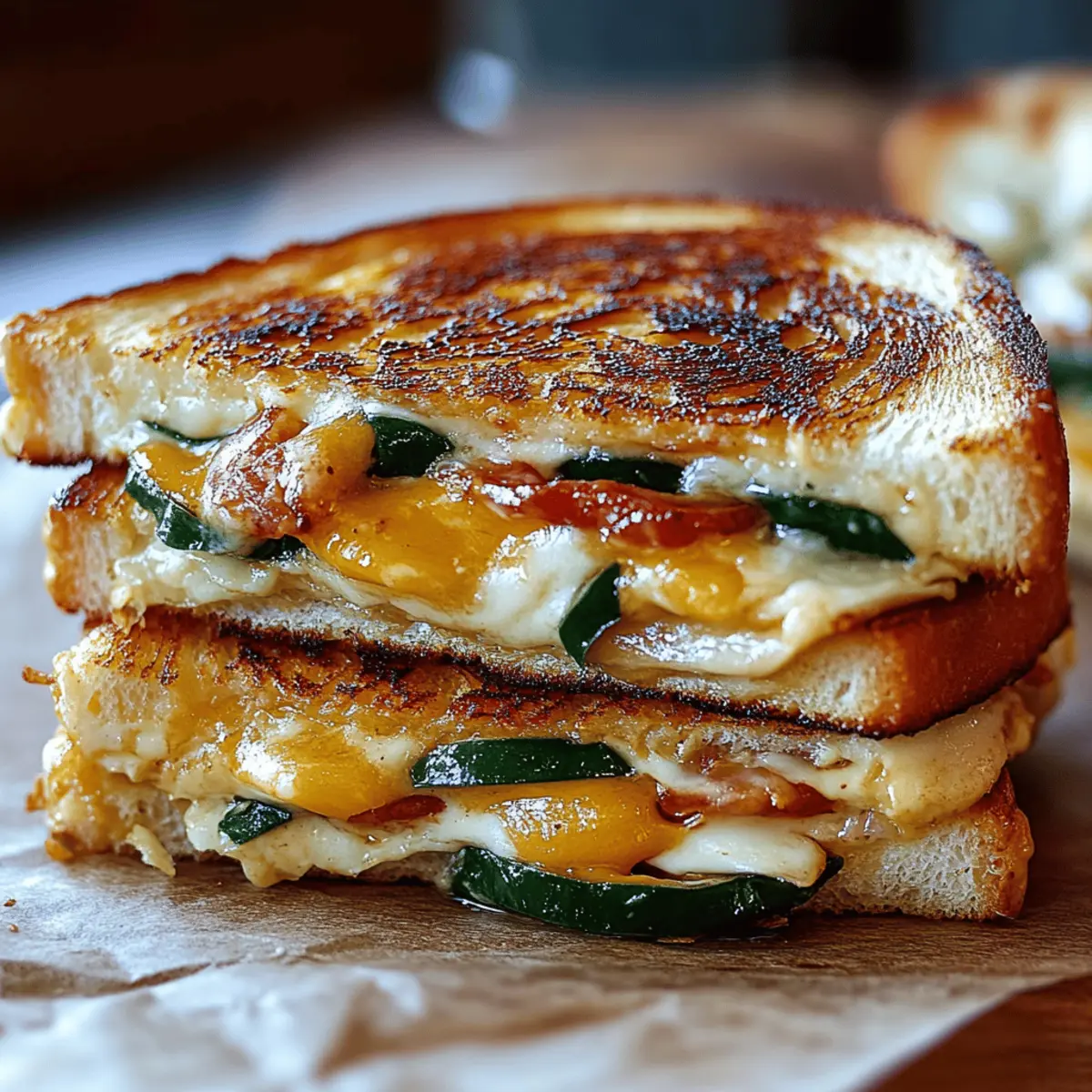 Jalapeño Popper Grilled Cheese
