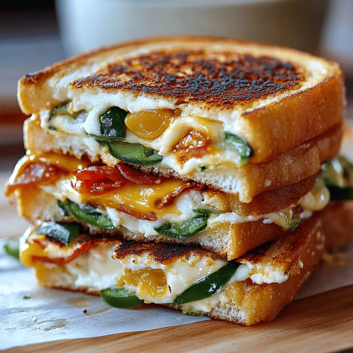 Jalapeño Popper Grilled Cheese