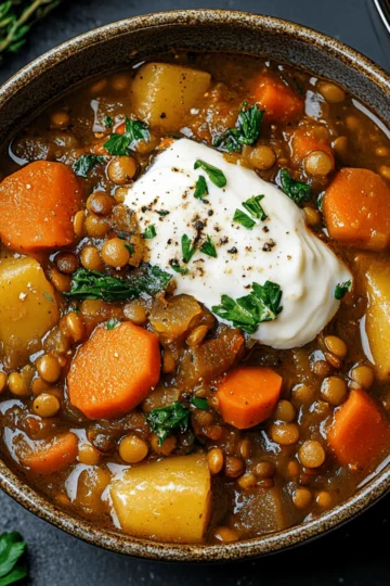 One-Pot Vegetable & Lentil Stew