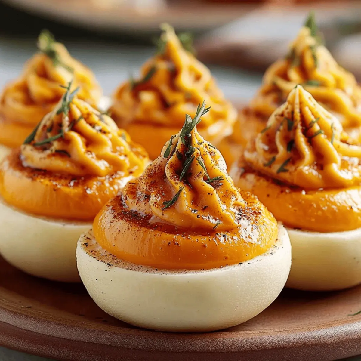 Pumpkin Patch Deviled Eggs