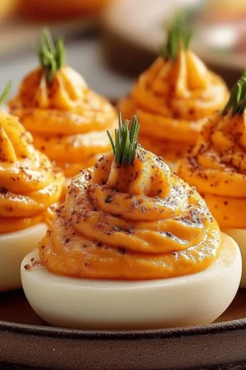 Pumpkin Patch Deviled Eggs