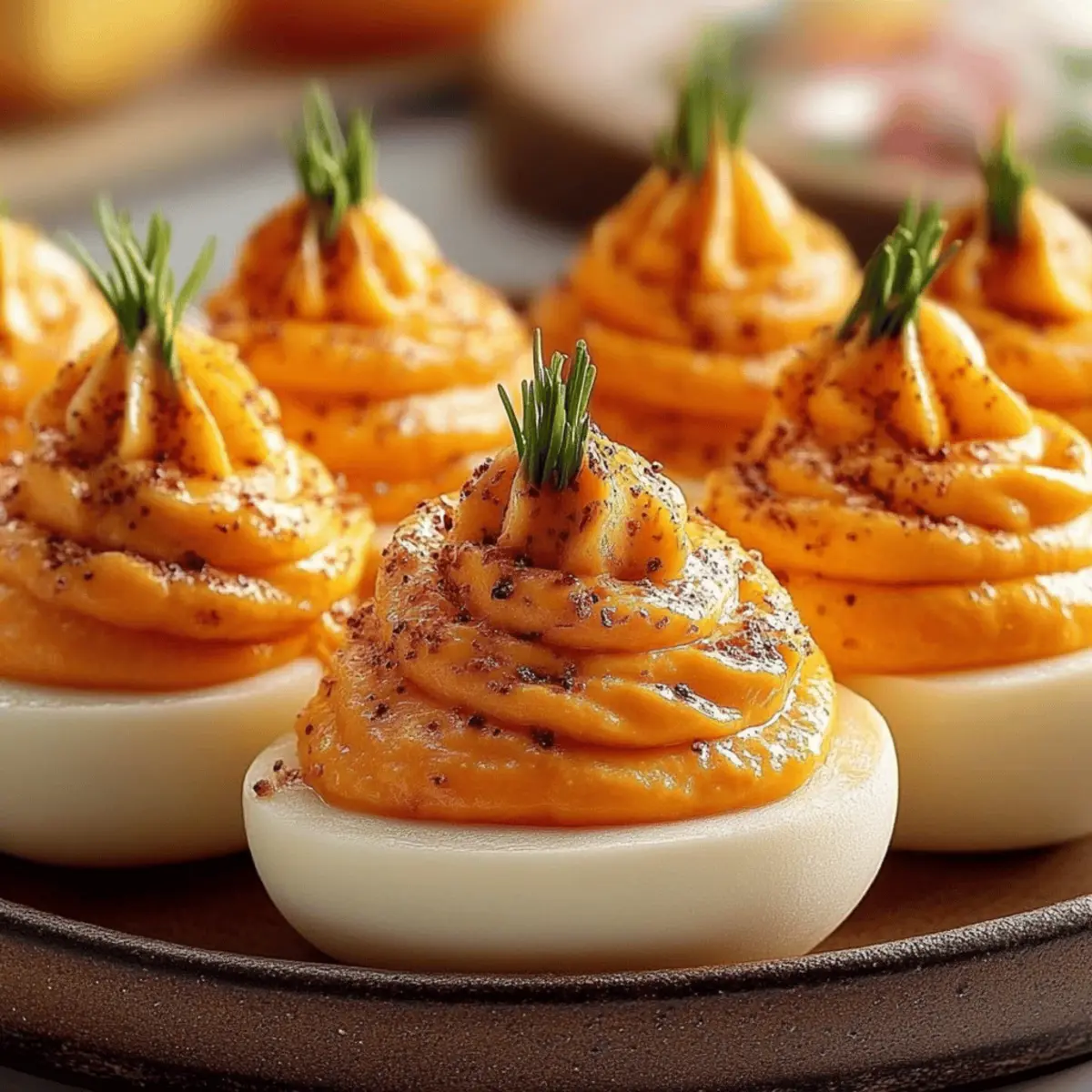 Pumpkin Patch Deviled Eggs