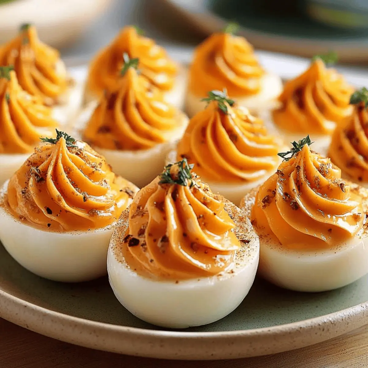 Pumpkin Patch Deviled Eggs