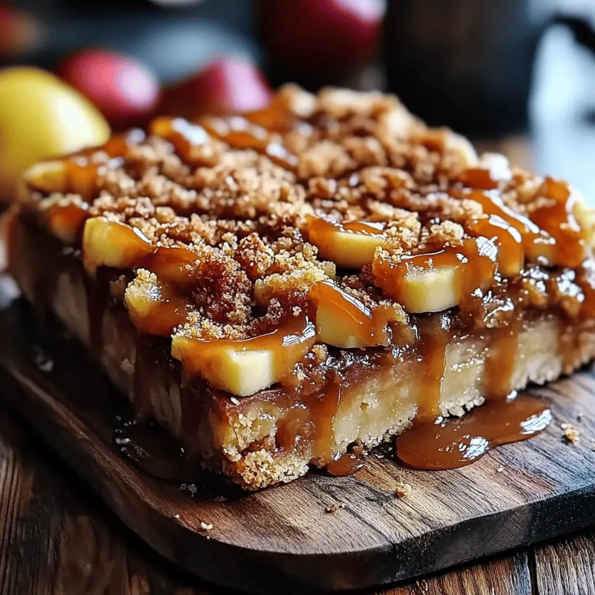 Salted Caramel Apple Bars