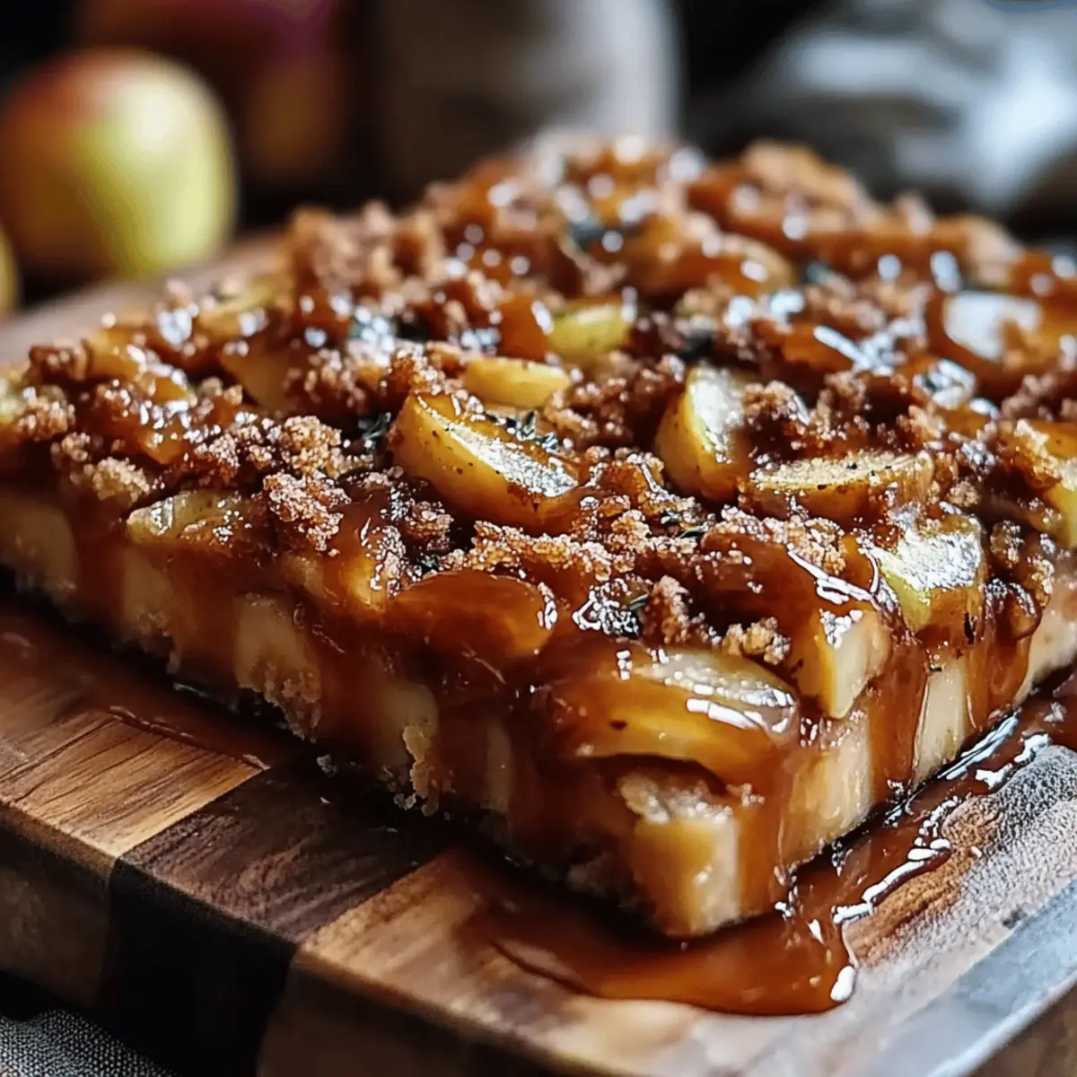 Salted Caramel Apple Bars