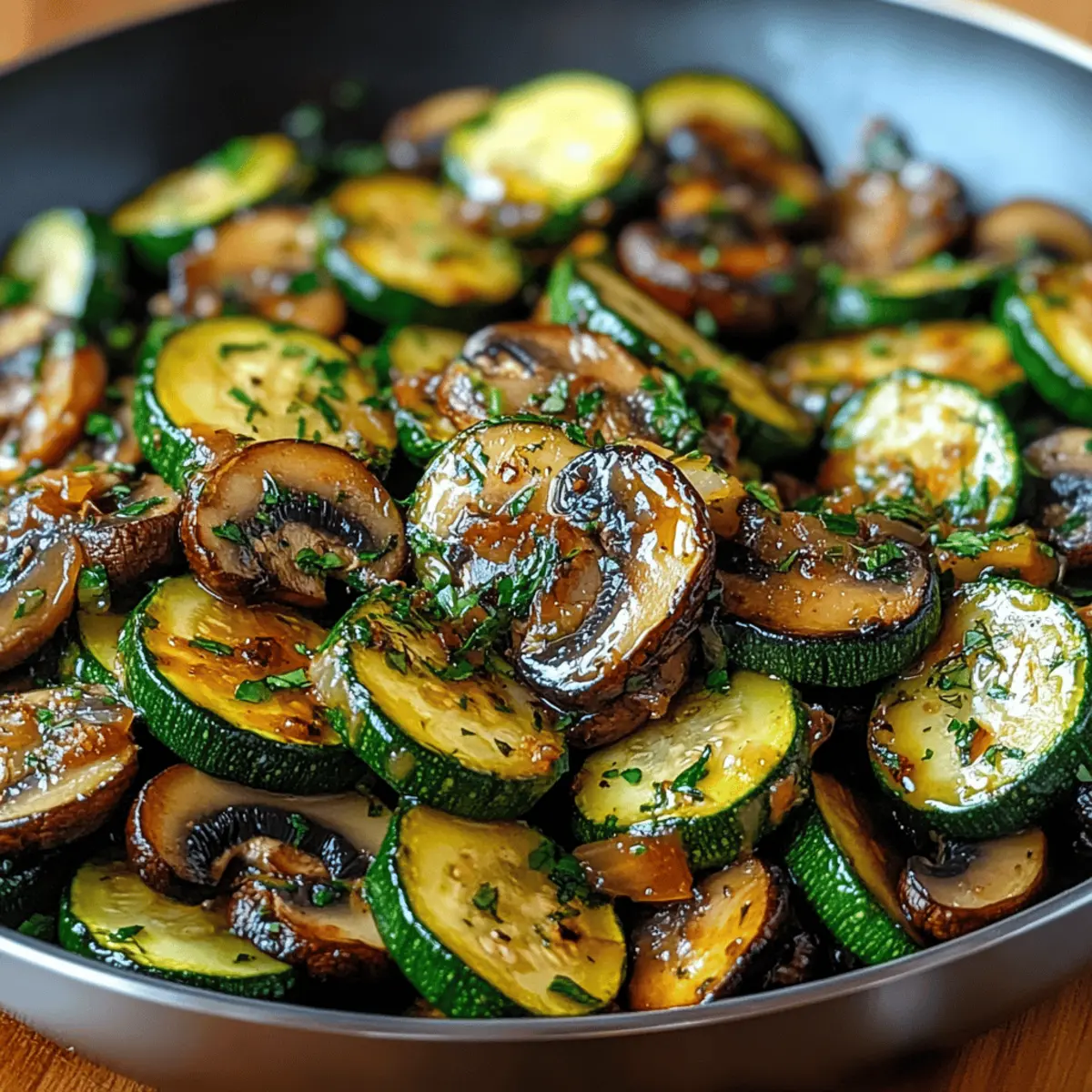 Skillet Zucchini and Mushrooms