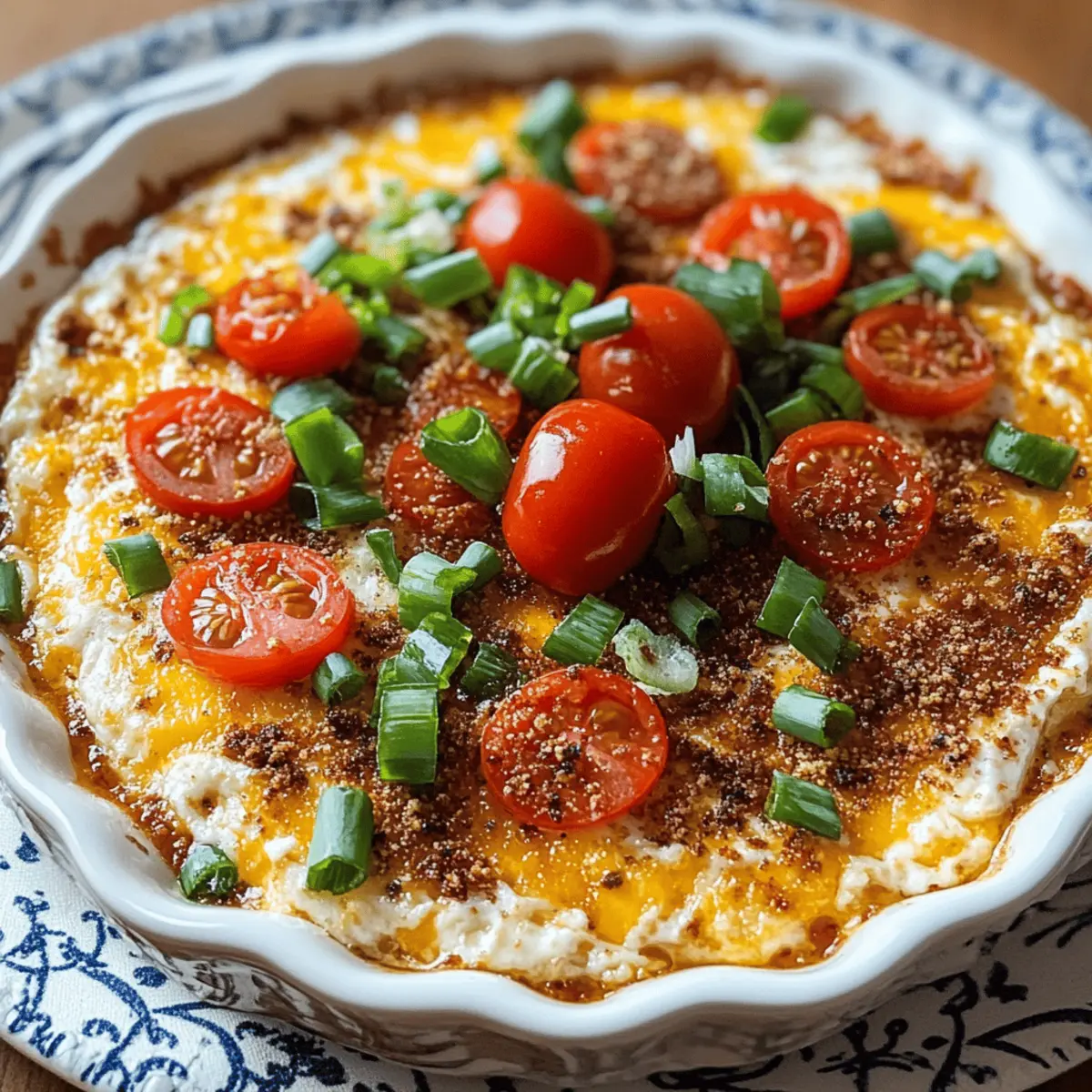 Spicy Cheesy Baked Football Dip