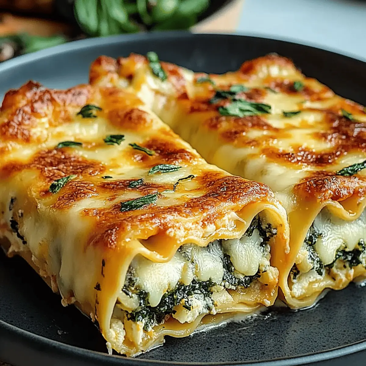 Spinach Lasagna Roll-ups