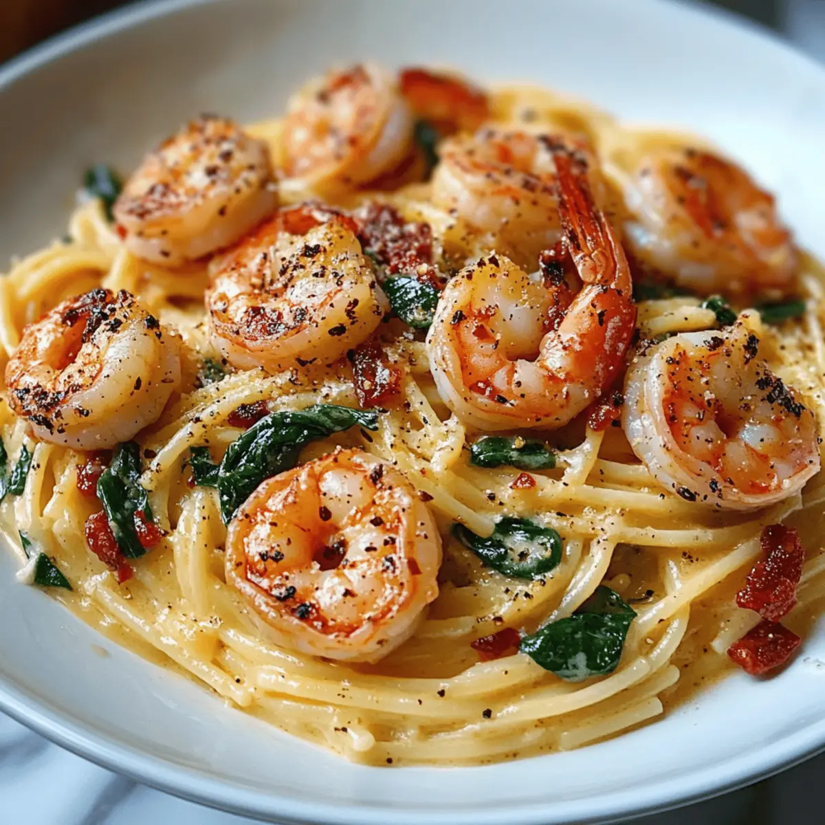 Tuscan Shrimp Pasta