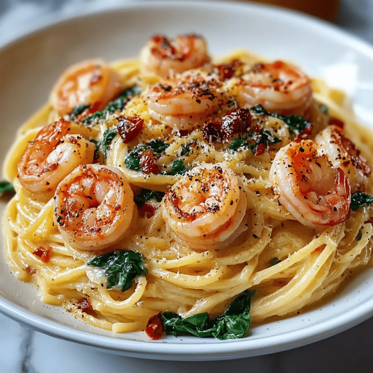 Tuscan Shrimp Pasta