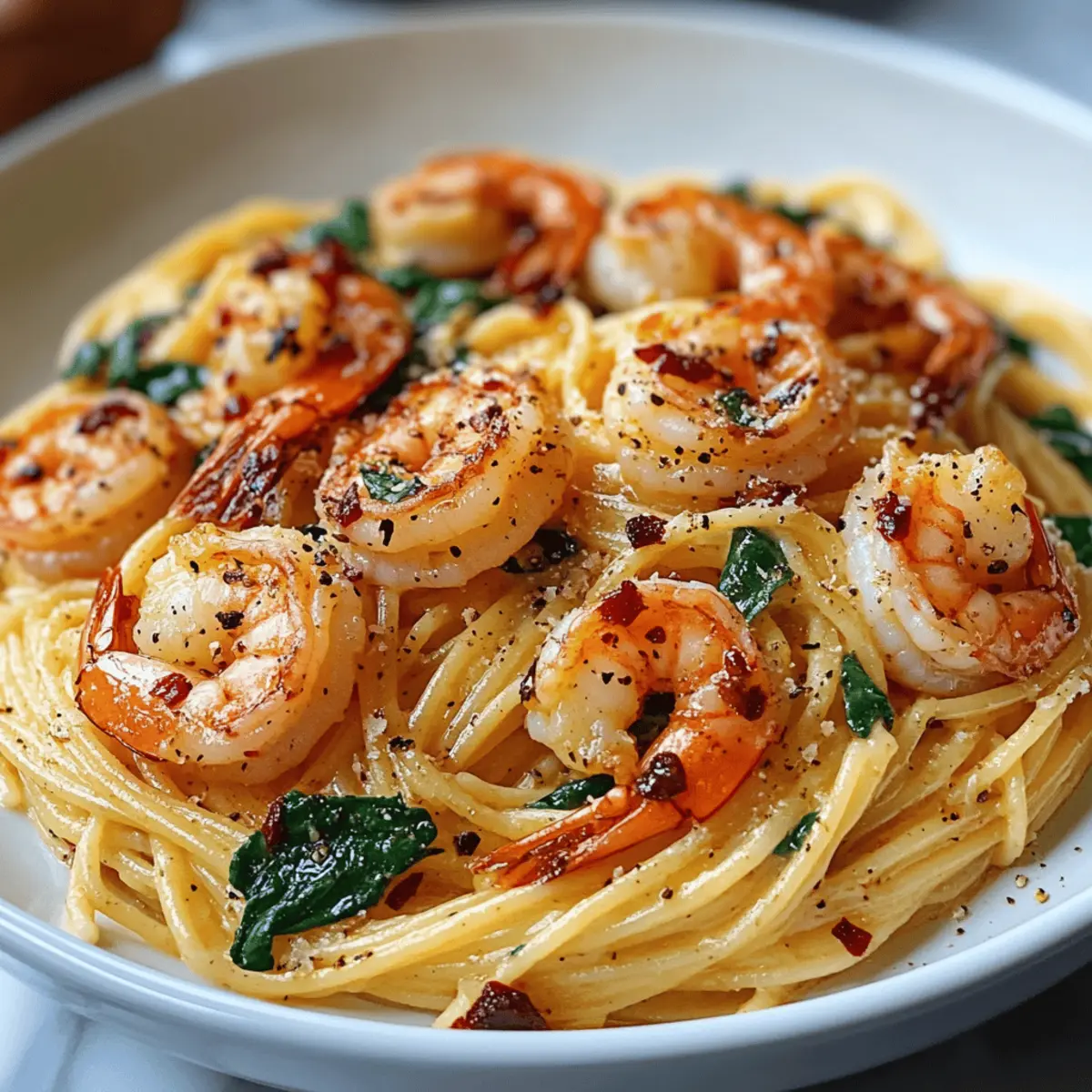 Tuscan Shrimp Pasta