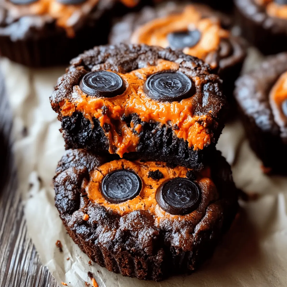 Halloween Oreo Cookie Boo Brownies