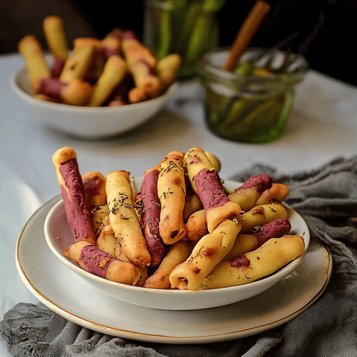 Creepy Witch Finger Cookies