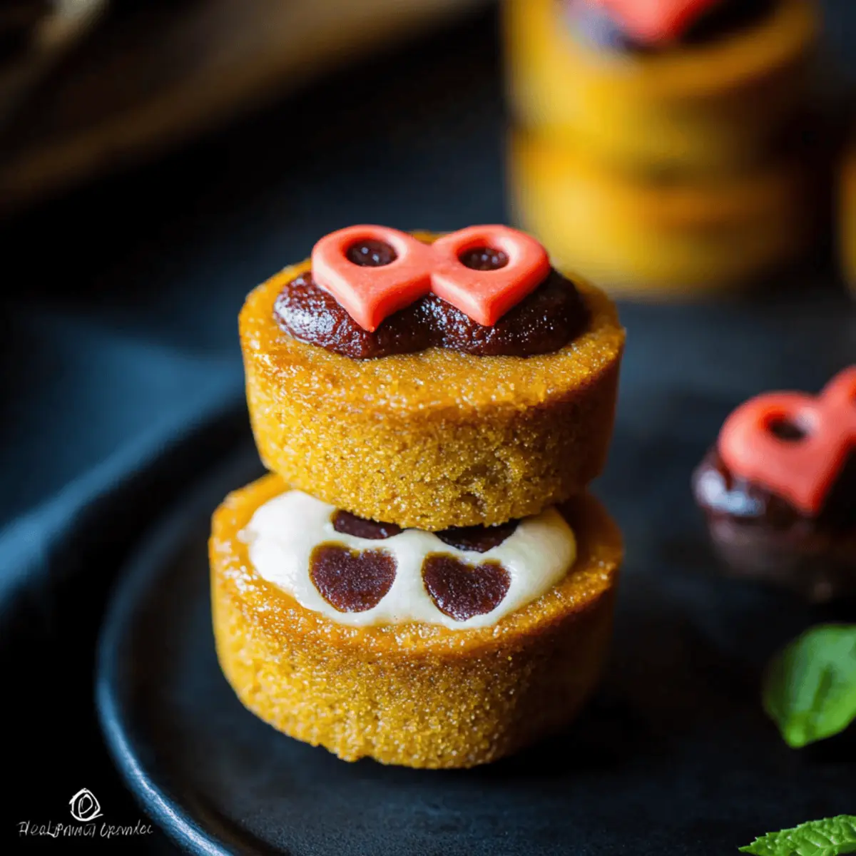 Mini Pumpkin Cheesecake Jack-O’-Lanterns