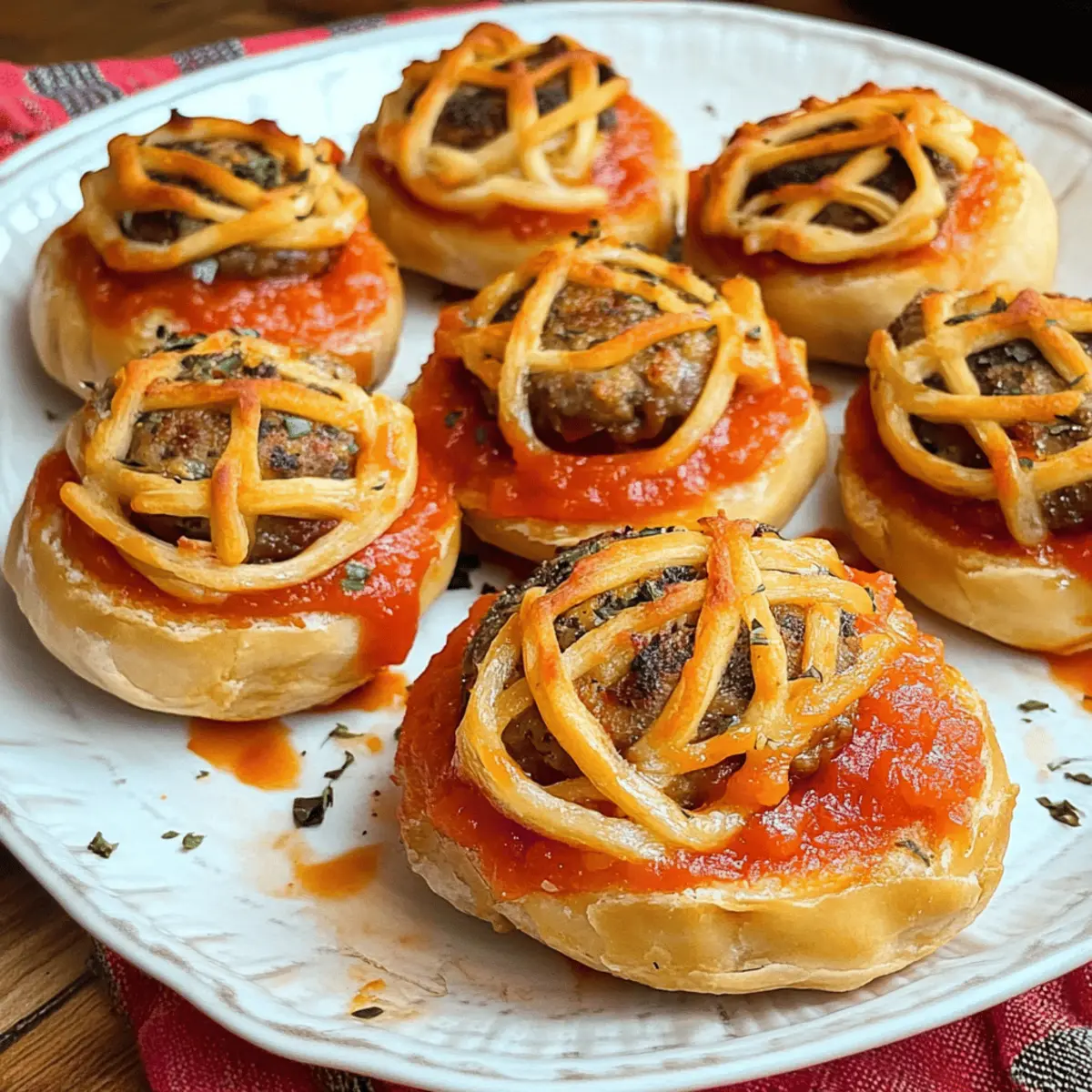 Halloween Mummy Meatballs
