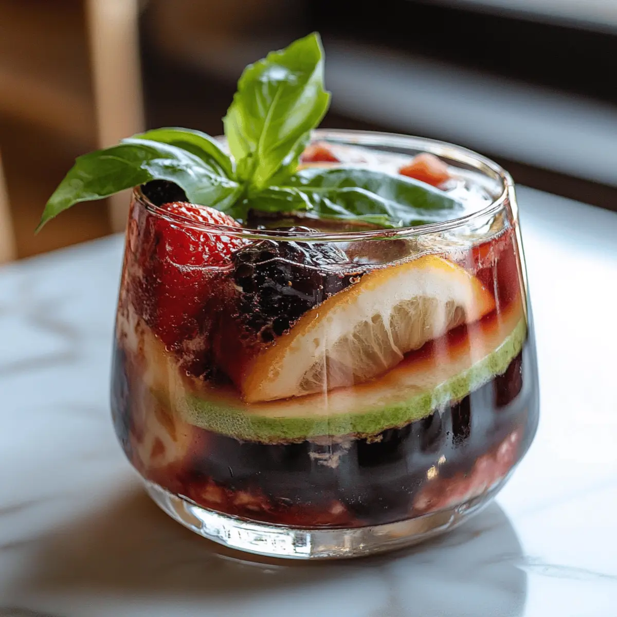 Blackberry Basil Blast Mocktail