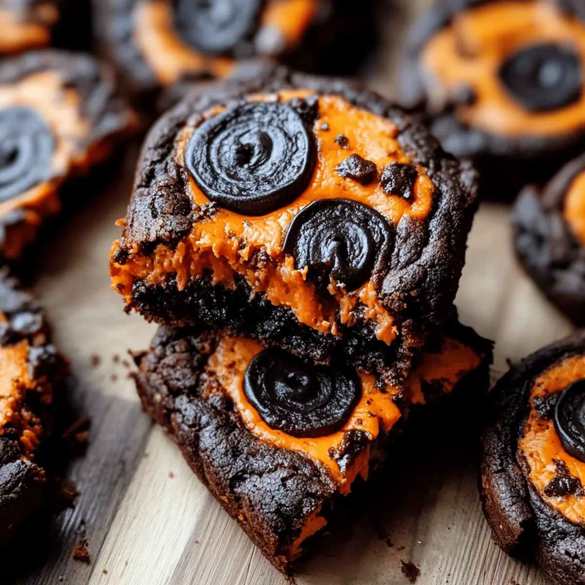 Halloween Oreo Cookie Boo Brownies