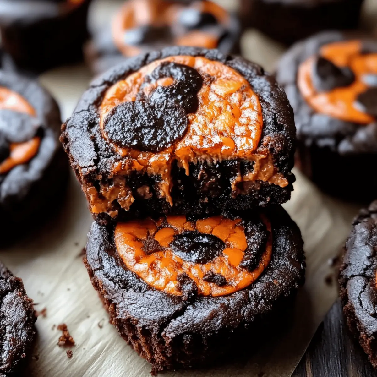 Halloween Oreo Cookie Boo Brownies