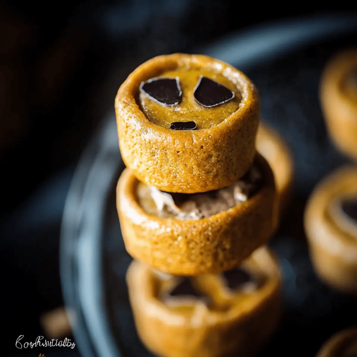Mini Pumpkin Cheesecake Jack-O’-Lanterns