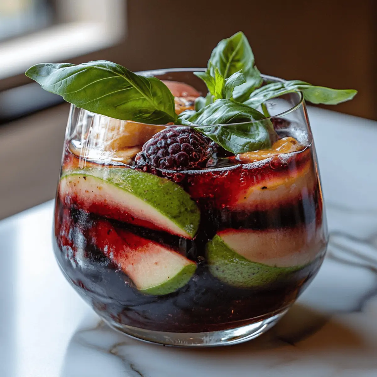 Blackberry Basil Blast Mocktail