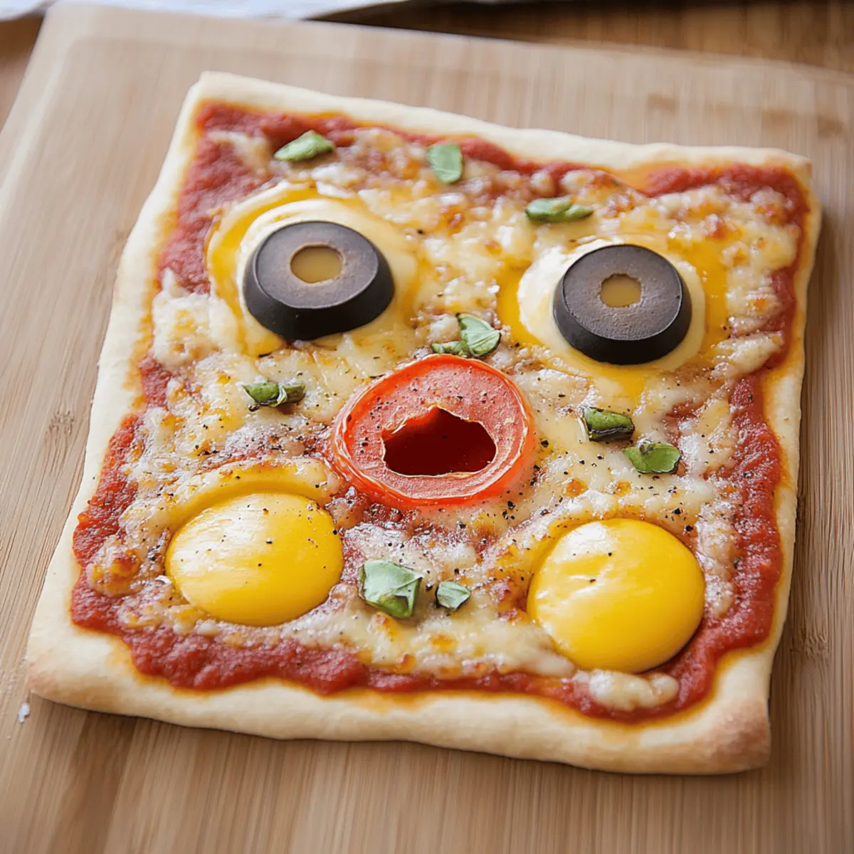 Monster Face Pizza
