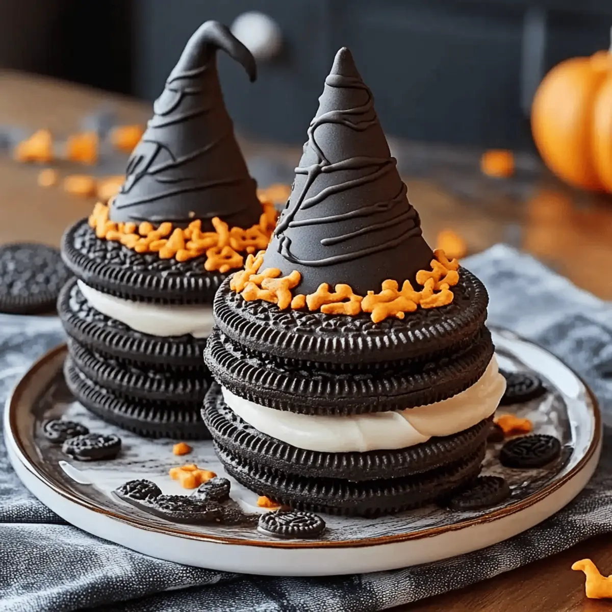 Oreo Witch Hat Cookies