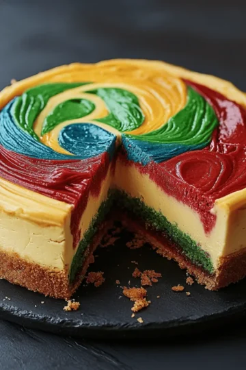 Hogwarts Houses Butterbeer Swirl Cheesecake