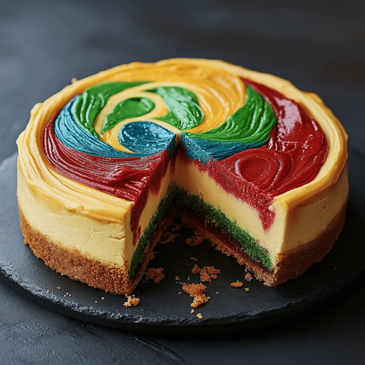 Hogwarts Houses Butterbeer Swirl Cheesecake