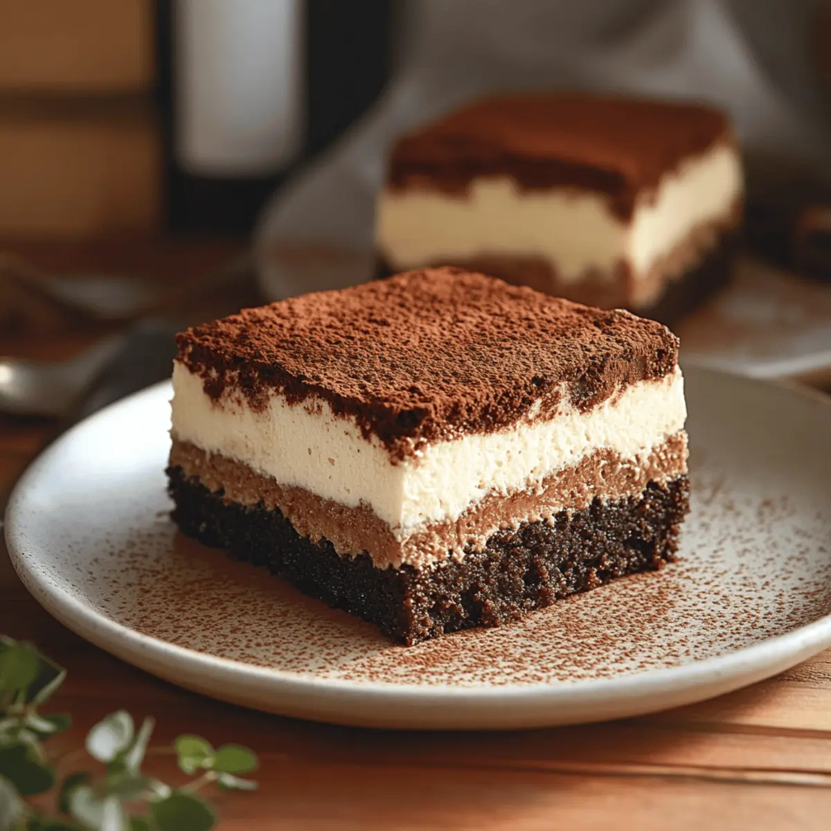 Tiramisu Brownies