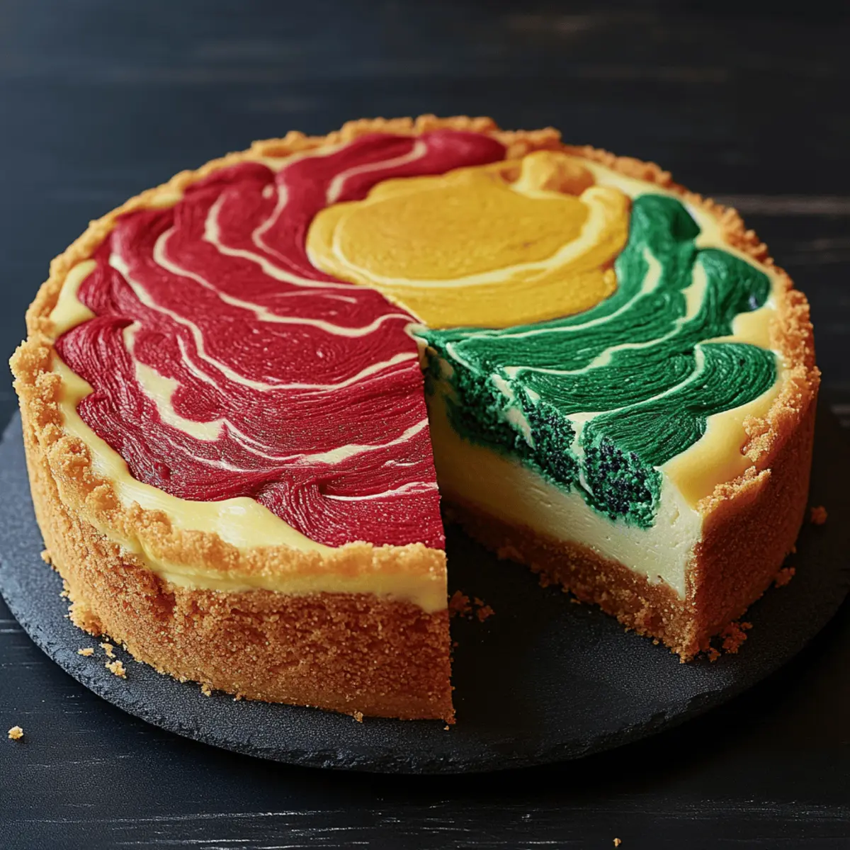Hogwarts Houses Butterbeer Swirl Cheesecake