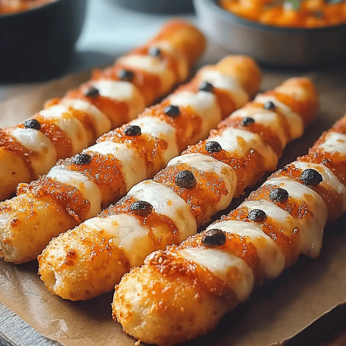 Mummy Mozzarella Sticks