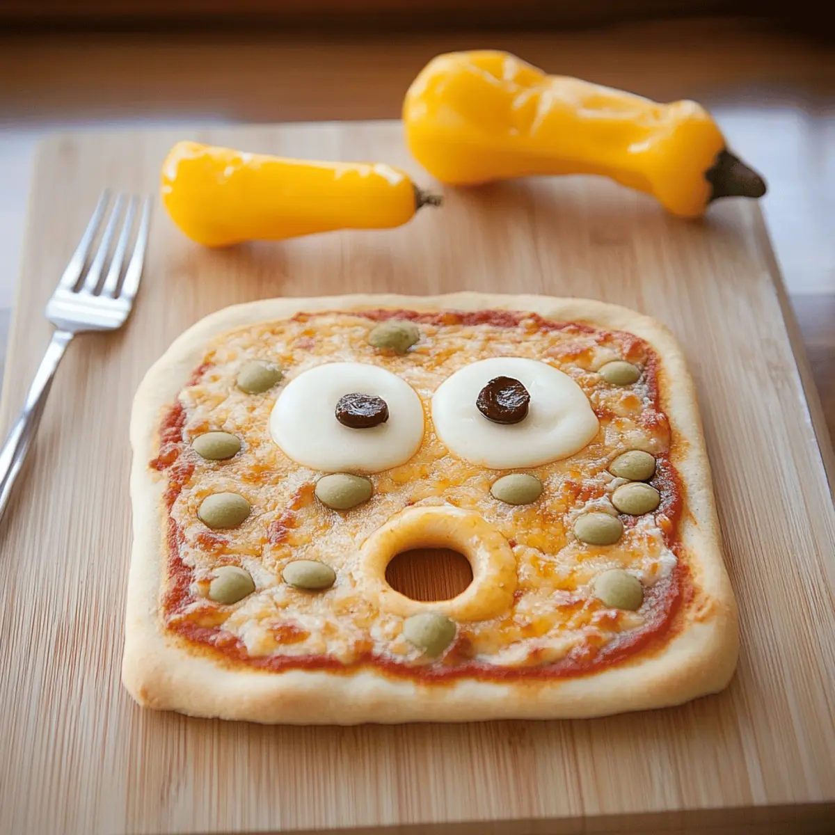 Monster Face Pizza