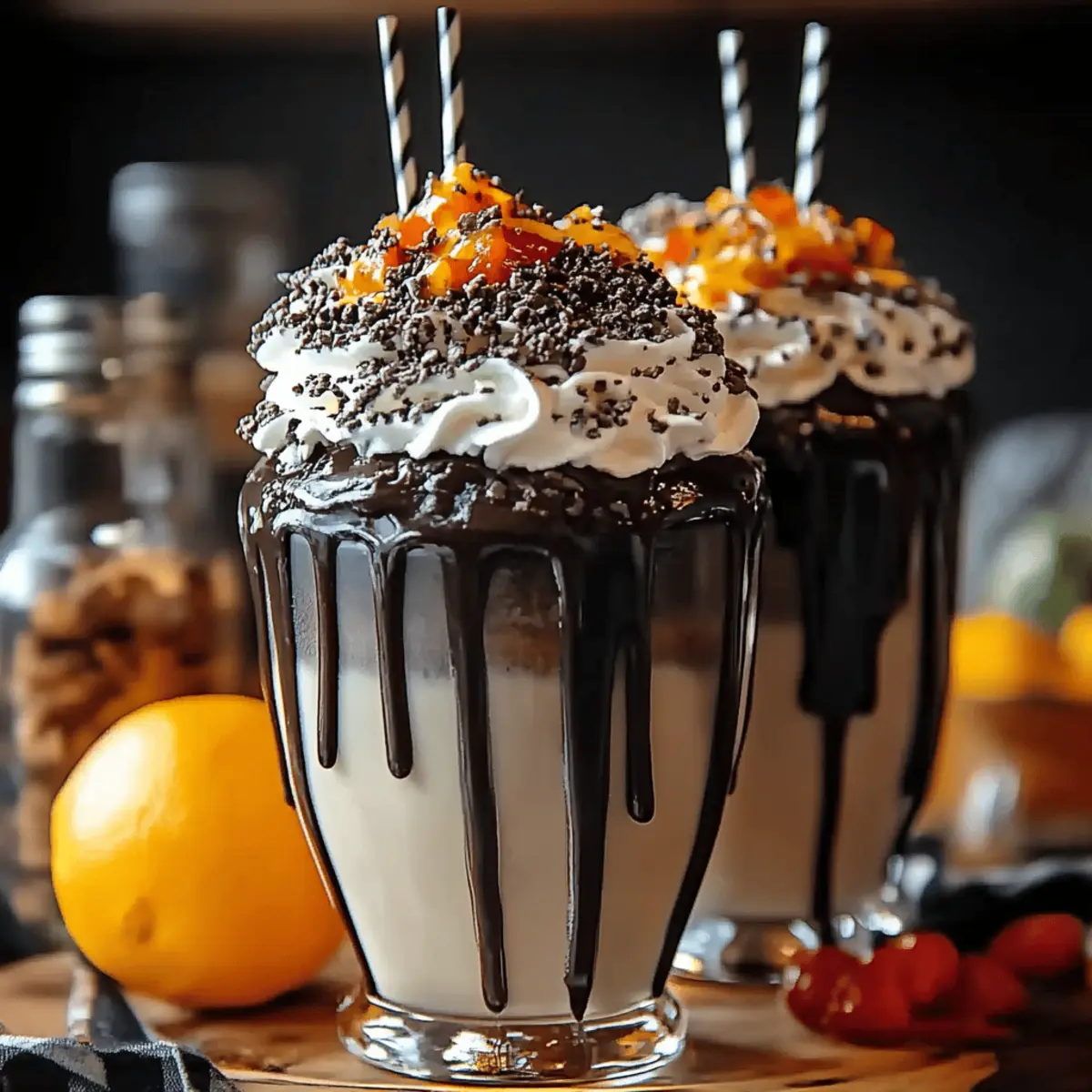 Black Halloween Milkshake