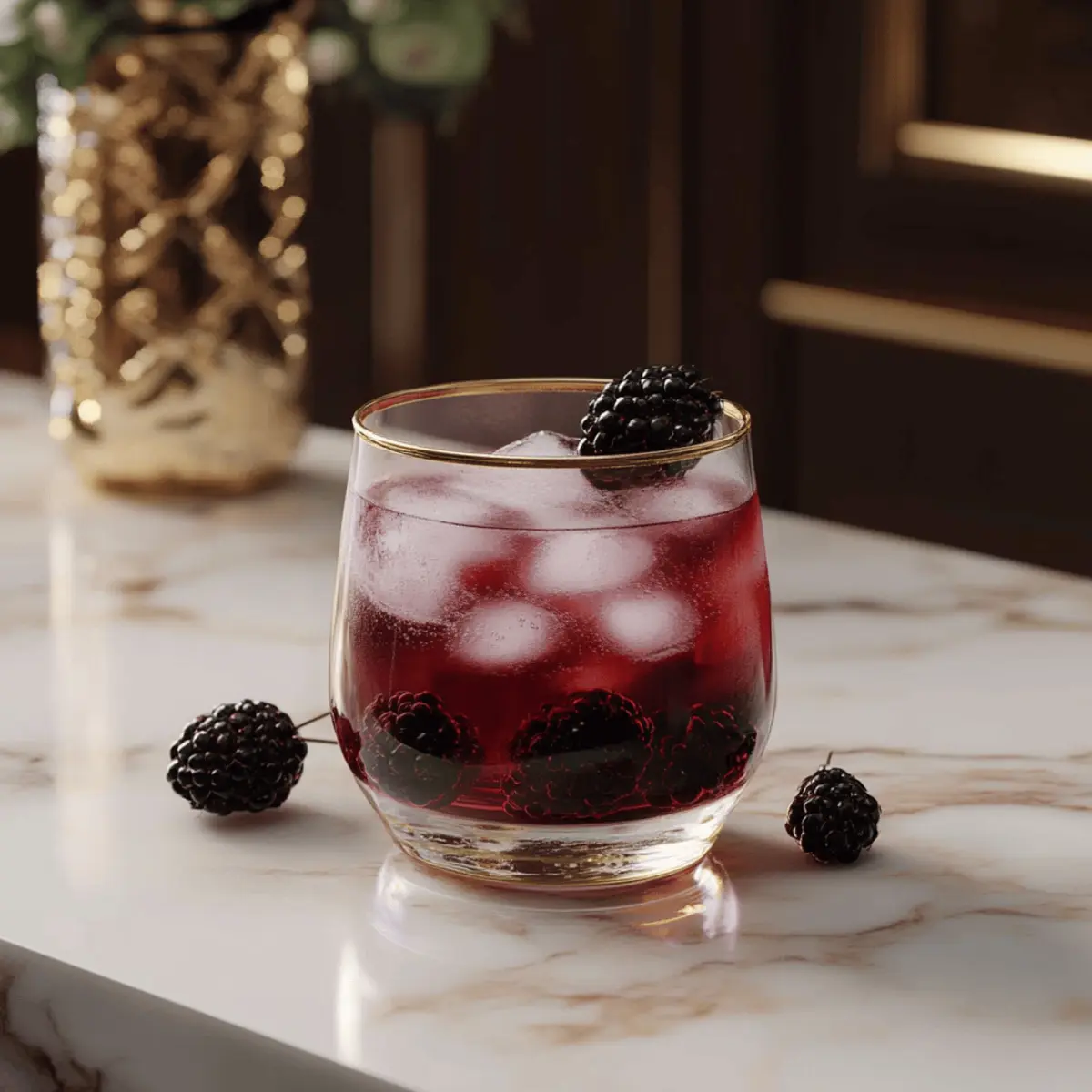 Blackberry Spider Soda Mocktail