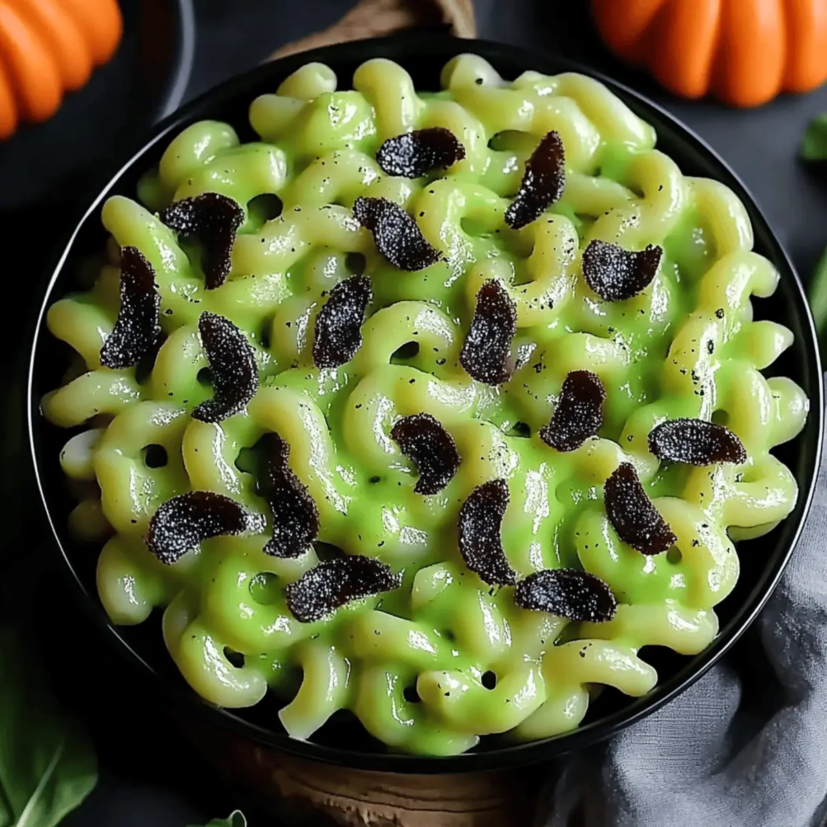 Halloween Monster Mac and Cheese