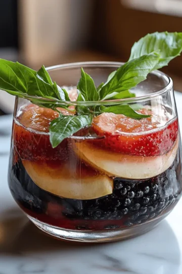 Blackberry Basil Blast Mocktail