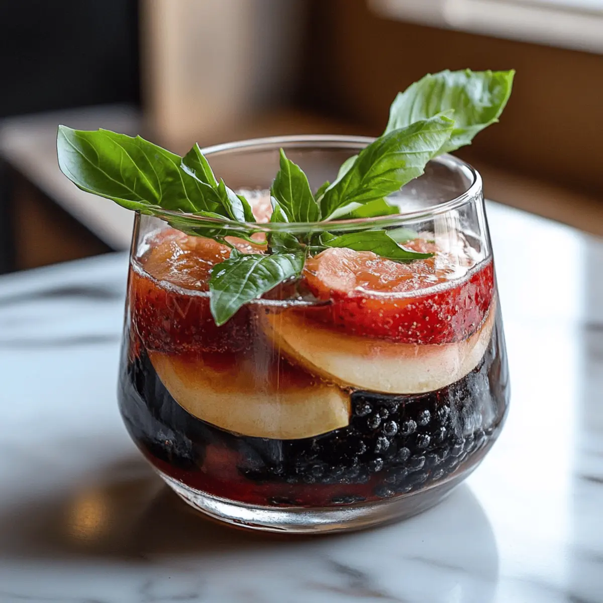Blackberry Basil Blast Mocktail