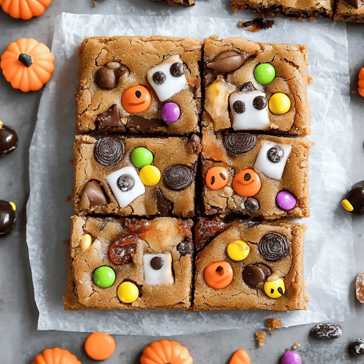 Halloween Candy Cookie Bars