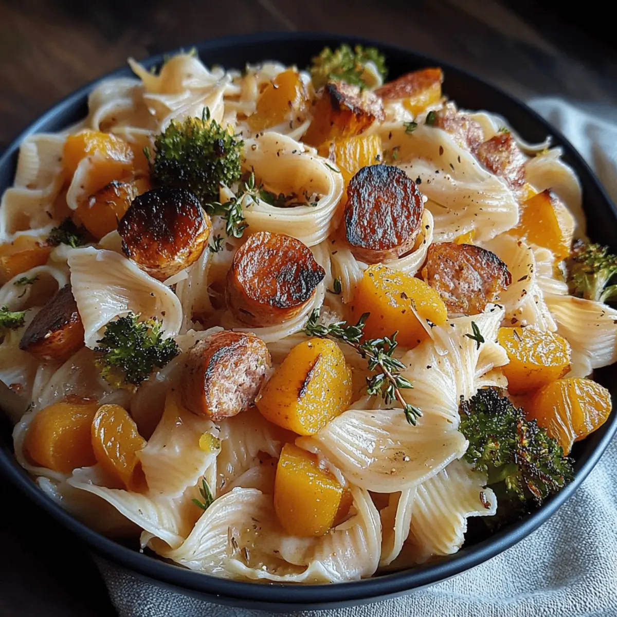 Autumn Sausage Pasta Squash