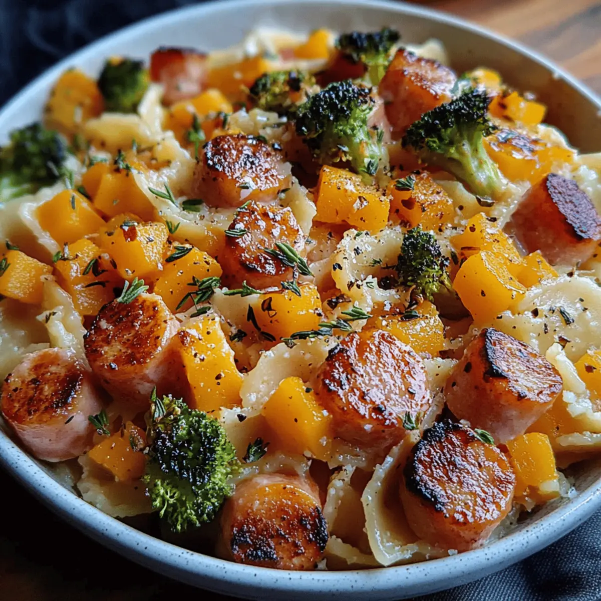 Autumn Sausage Pasta Squash