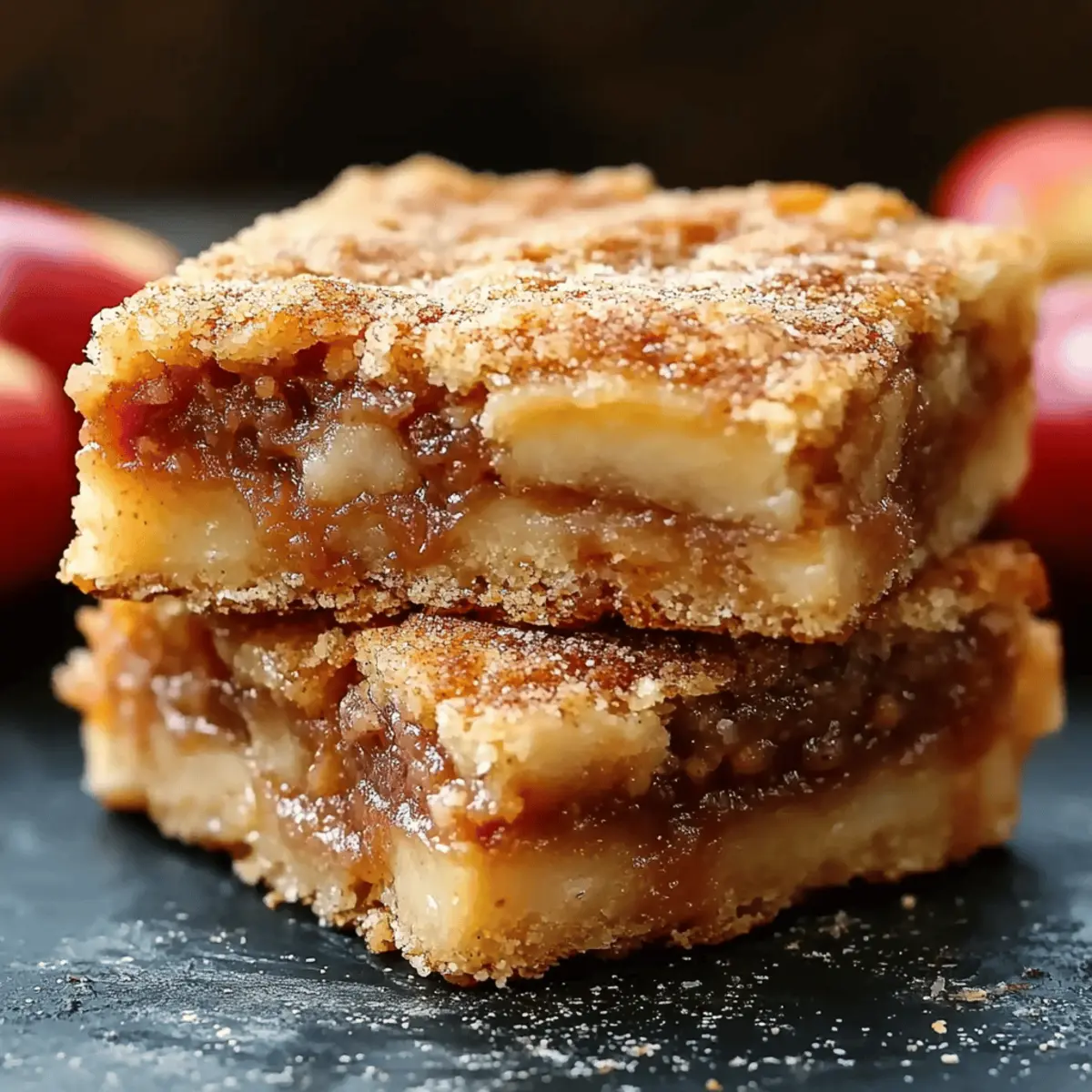 Apple Snickerdoodle Bars